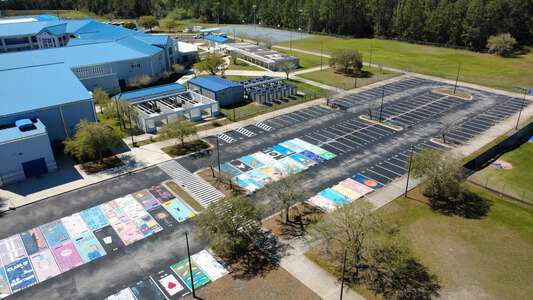 Pedro Menendez High School Parking Lot - Student in St. Augustine 2