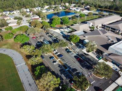Corner Lake Middle School Parking Lot in Orlando 2