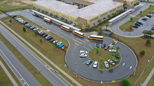 Bella Citta Elementary School Parking Lot - Bus Loop in Davenport 2