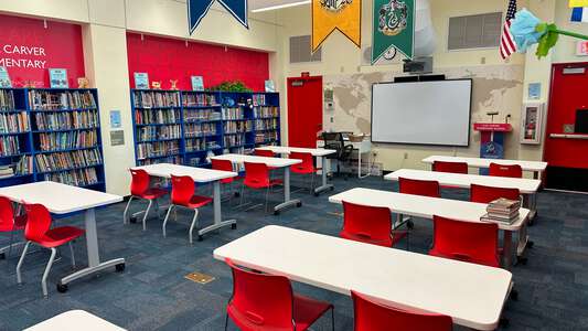 George Washington Carver Elementary School Library in Coral Gables