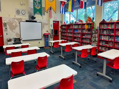 George Washington Carver Elementary School Library in Coral Gables