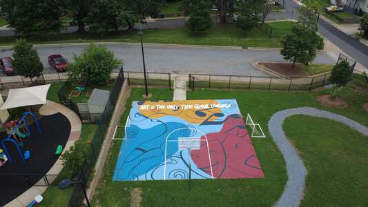 Barack & Michelle Obama Academy Outdoor Basketball Courts in Atlanta 2