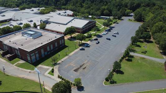 Hopewell High School Parking Lot Bus in Huntersville 2