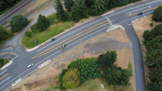 Cascade Locks Elementary School Gravel Parking Lot in Cascade Locks