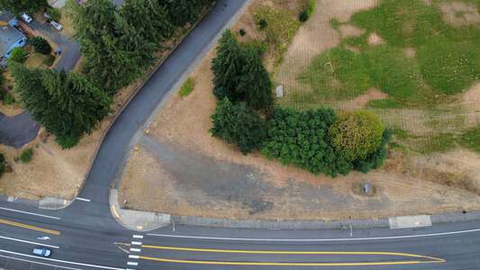 Cascade Locks Elementary School Gravel Parking Lot in Cascade Locks