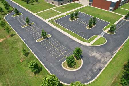 Fulbright Junior High School Parking Lot in Bentonville