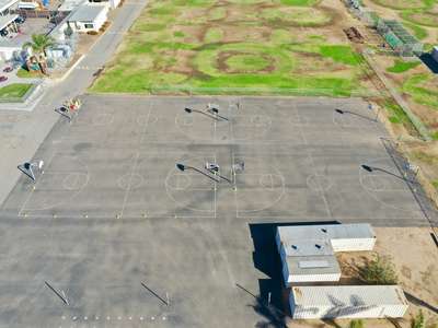 Southwest High School Outdoor Basketball Courts in San Diego