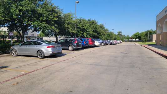 Pilgrim Academy Parking Lot - Front in Houston