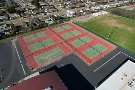 Lodi High School Tennis Courts in Lodi