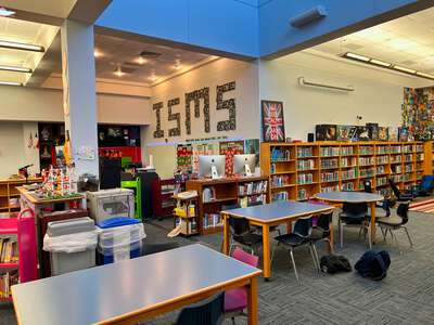 Indian Springs Middle School Library in Keller