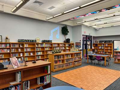 Indian Springs Middle School Library in Keller