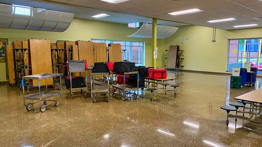 Merrick-Moore Elementary School Cafeteria in Durham