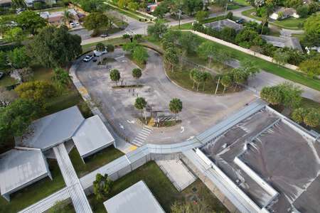 Peters Elementary School Parking Lot - Side in Plantation