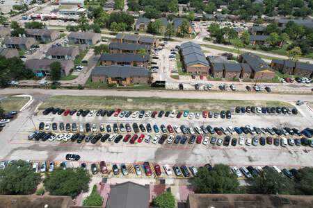 Eisenhower High School Parking Lot - Front in Houston