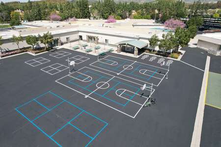 Canyon View Elementary School Outdoor Basketball Courts in Irvine