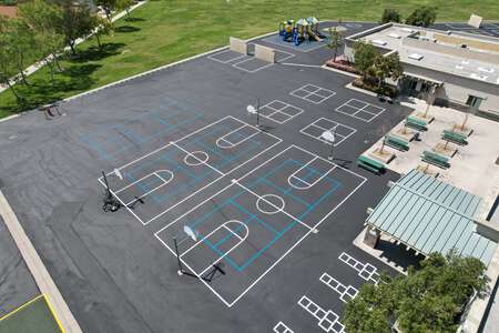Canyon View Elementary School Outdoor Basketball Courts in Irvine