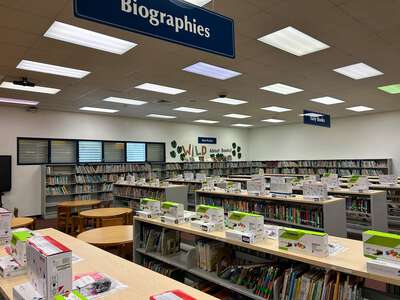 Caribbean K-8 Center Library in Miami