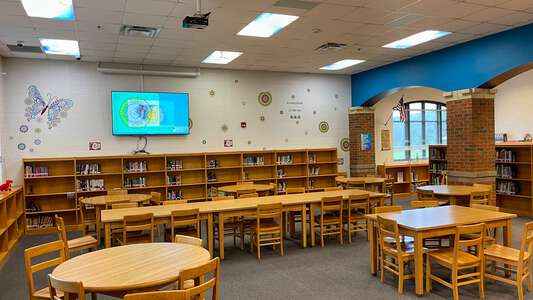 Clear Creek Middle School Library in Ellijay