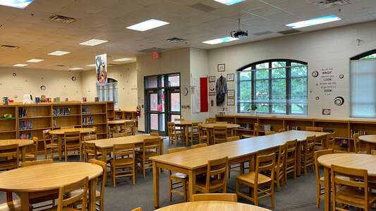 Clear Creek Middle School Library in Ellijay