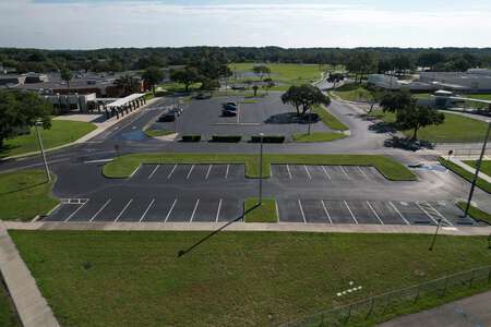 Bayonet Point Middle School Parking Lot in New Port Richey