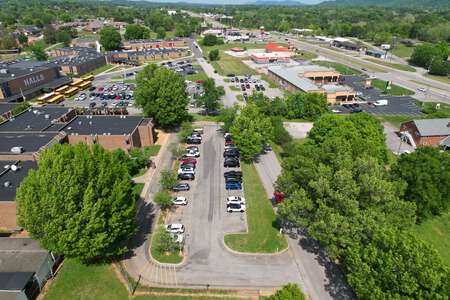 Halls Middle School Parking Lot - Front in Knoxville 2