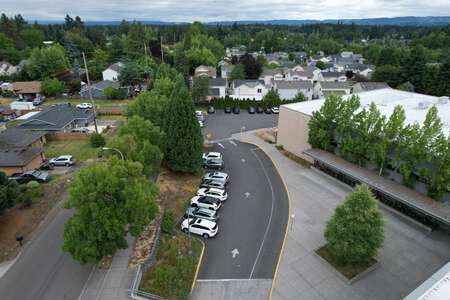 Aloha-Huber Park PreK-8 Parking Lot - Front in Beaverton