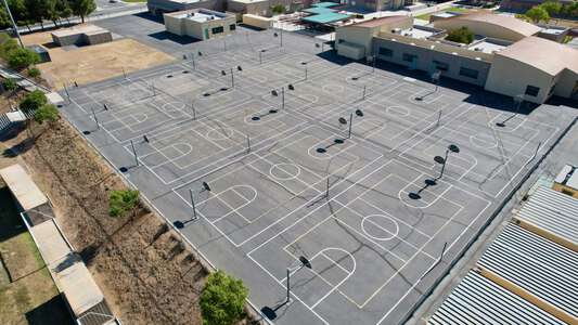 Amelia Earhart Middle School Outdoor Basketball Courts in Riverside