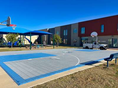 Overton Park Elementary School Outdoor Basketball Courts in Fort Worth
