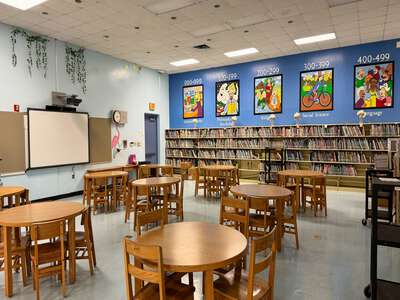 Dante B. Fascell Elementary School Library in Miami
