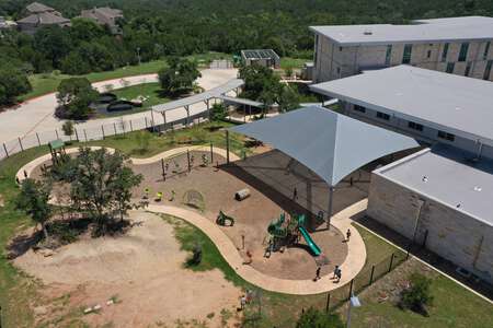 Bear Creek Elementary School Outdoor Basketball Court 1 - Covered in Austin 2