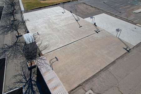 Cibola High School Outdoor Basketball Courts in Albuquerque