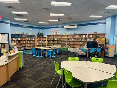 Maple Lawn Elementary School Library in Dallas
