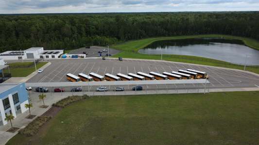 Beachside High School Parking Lot - Bus Loop in St. Johns 2