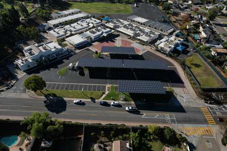 Knob Hill Elementary School Parking Lot in San Marcos