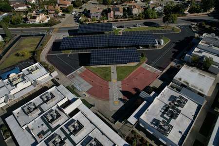 Knob Hill Elementary School Parking Lot in San Marcos