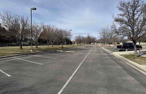 Owyhee Elementary School Parking Lot - Front in Nampa