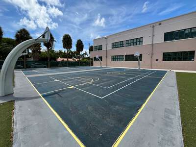 North Beach Elementary School Outdoor Basketball Courts in Miami Beach