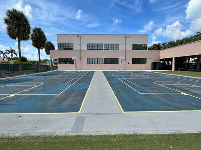 North Beach Elementary School Outdoor Basketball Courts in Miami Beach