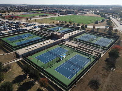 Byron Nelson High School Tennis Courts in Trophy Club