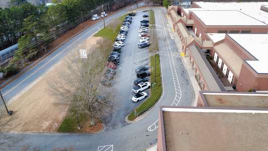 Dacula High School Parking Lot - Main Front in Dacula
