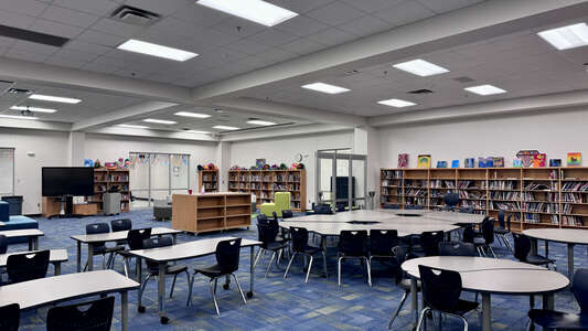 E.D. Walker Middle School Library in Dallas