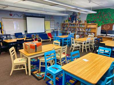 Thompson Elementary School Library in Highland