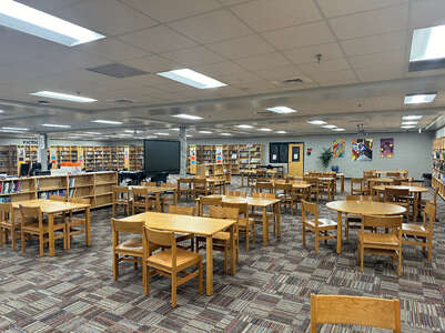 Powell Middle School Library in Powell