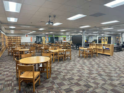 Powell Middle School Library in Powell
