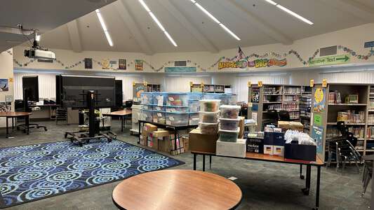 Fiddyment Farm Elementary School Library in Roseville