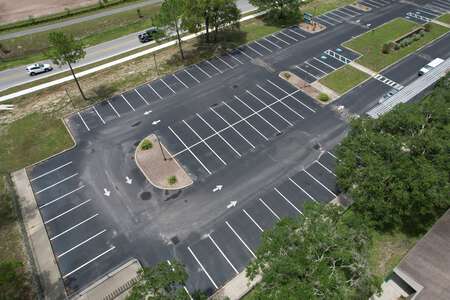 Mary Giella Elementary School Parking Lot in Spring Hill