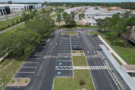 Mary Giella Elementary School Parking Lot in Spring Hill