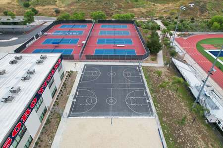 Tesoro High School Outdoor Basketball Courts in Las Flores