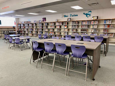Meadow Woods Middle School Media Center in Orlando