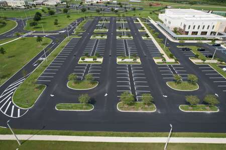 Cypress Creek Middle School Parking Lot in Wesley Chapel
